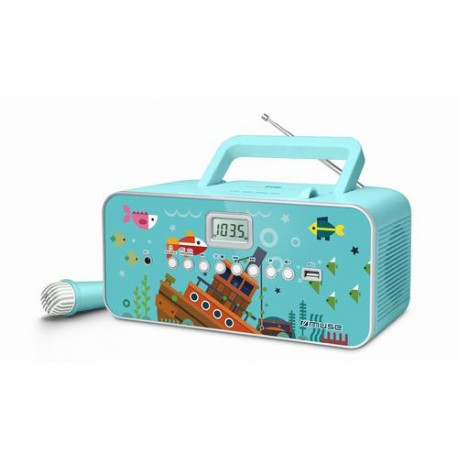 Muse M-29KB portable stereo system Digital 1 W FM, MW, PLL Multicolour MP3 playback