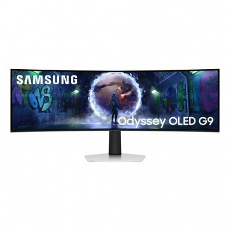 Samsung G93SD computer monitor 124.5 cm (49") 5120 x 1440 pixels Dual QHD OLED Silver