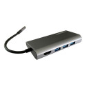 LC-Power LC-HUB-C-MULTI-5 laptop dock/port replicator Wired USB 3.2 Gen 1 (3.1 Gen 1) Type-C Anthrac