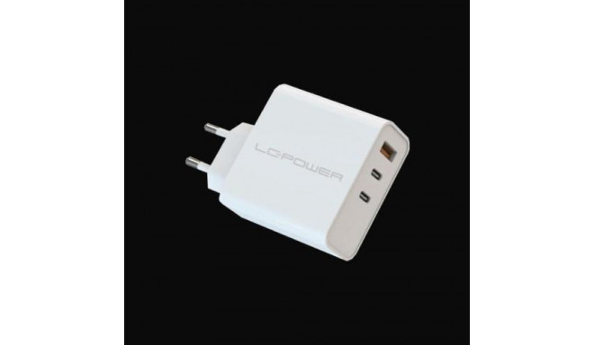 LC-Power LC-GAN-65 mobile device charger Universal White AC Fast charging Indoor