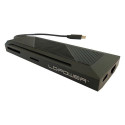 LC-Power LC-HUB-C-MULTI-6-RGB interface hub USB 3.2 Gen 2 (3.1 Gen 2) Type-C 5000 Mbit/s Black