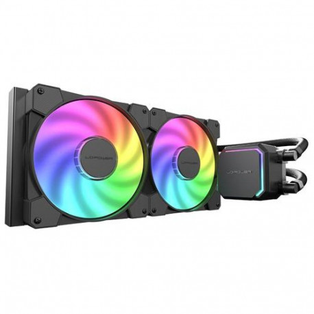 LC-Power LC-CC-280-B-ARGB computer cooling system Processor All-in-one liquid cooler 14 cm Black