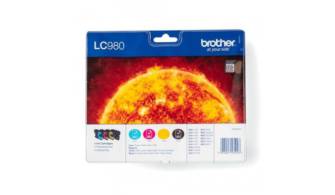 Brother LC-980VALBPDR ink cartridge 4 pc(s) Original Black, Cyan, Magenta, Yellow