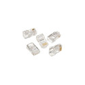 Gembird LC-8P8C-001/100 wire connector 8P8C (RJ-45) Transparent