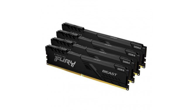 Kingston Technology FURY Beast 64GB 3600MT/s DDR4 CL18 DIMM (Kit of 4) Black