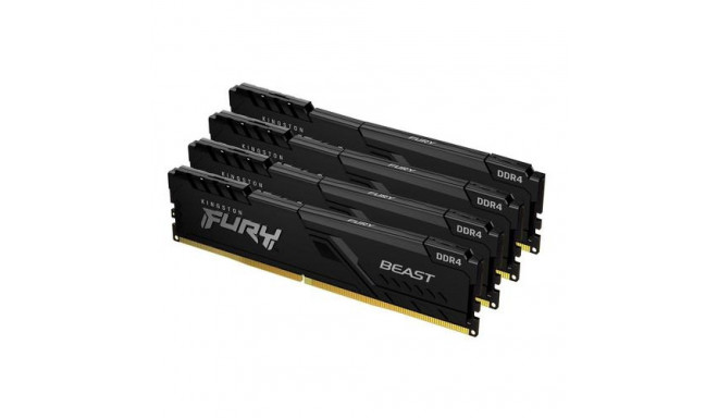 Kingston Technology FURY Beast 32GB 3600MT/s DDR4 CL17 DIMM (Kit of 4) Black