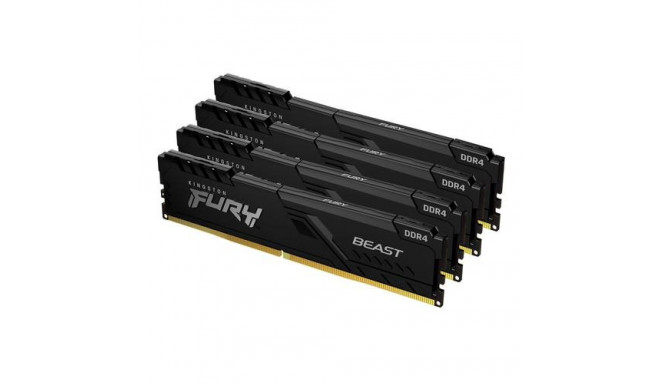 Kingston Technology FURY Beast 128GB 3200MT/s DDR4 CL16 DIMM (Kit of 4) Black