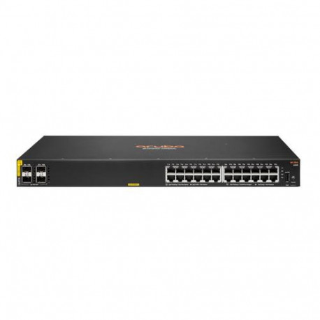 HPE Aruba Networking 6100 24G Class4 PoE 4SFP+ 370W Managed L3 Gigabit Ethernet (10/100/1000) Power
