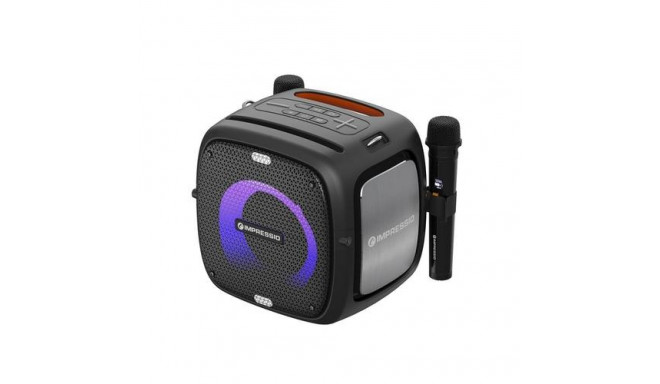 C-TECH Impressio Qubis Stereo portable speaker Black 80 W