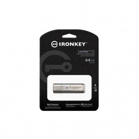 Kingston Technology IronKey 64GB IKLP50 AES USB, w/256bit Encryption