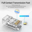Vention Cat.5E UTP RJ45 Modular Plug Transparent 50 Pack