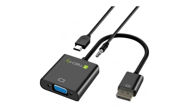 Techly Cable Adapter Converter HDMI to VGA with Micro USB and Audio IDATA HDMI-VGA2AU