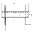 Techly Wall Mount for LED LCD TV 42-80 Ultra Slim Fixed H600mm" ICA-PLB 860 Techly Wall Mount for LED LCD TV 42-80 Ultra Slim Fixed H600mm" ICA-PLB 860
