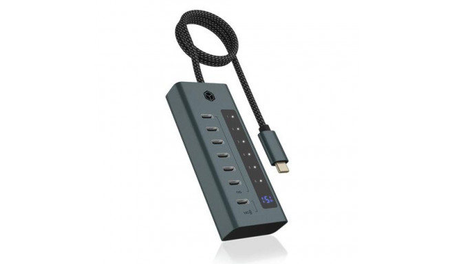 ICY BOX IB-HUB1457-C31 USB 3.2 Gen 1 (3.1 Gen 1) Type-C 10000 Mbit/s Blue, Grey