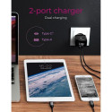 ICY BOX 2-port wall charger with USB Power Delivery