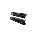 Techly Cable Entry Panel 19" 2U with Cover