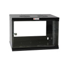 Techly Wall Rack Cabinet 19 6U D450 Black Assembled&quot; I-CASE EL-1006B45