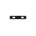 Techly Cable Entry Panel 19" 2U with Cover