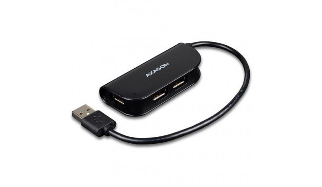 Axagon HUE-X4B interface hub USB 2.0 480 Mbit/s Black