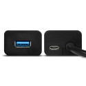 Axagon HUE-S2C interface hub USB 3.2 Gen 1 (3.1 Gen 1) Type-A 5000 Mbit/s Black