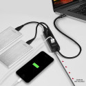 Axagon HUE-S2C interface hub USB 3.2 Gen 1 (3.1 Gen 1) Type-A 5000 Mbit/s Black