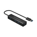 Conceptronic 4-Port USB 3.0 Aluminum Hub with USB-C to USB-A Adapter