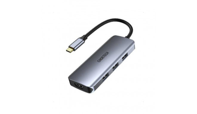 Choetech HUB-M19 USB 3.2 Gen 1 (3.1 Gen 1) Type-C Grey