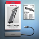 Axagon HMC-H3A USB-C 5Gbps STARTER 4in1 hub