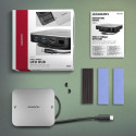 Axagon HMC-UFO USB-C Hub M.2 SATA/NVMe 1 Gbit/s Ethernet 384 kHz Audio Wired USB 3.2 Gen 2 (3.1 Gen 