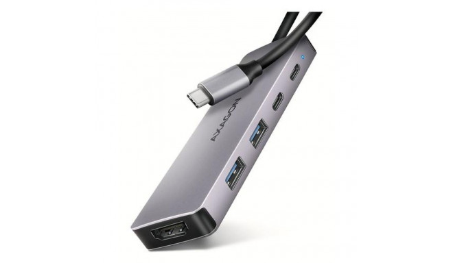 Axagon HMC-5H60 laptop dock/port replicator Wired USB 3.2 Gen 1 (3.1 Gen 1) Type-C Grey
