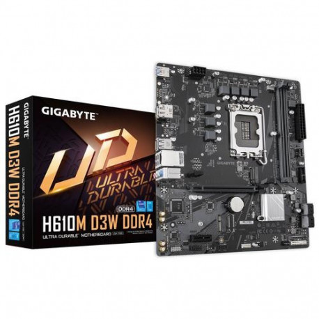 GIGABYTE H610M D3W DDR4 Motherboard - Supports 14th Gen. Intel Core CPUs, 5+1+1 phases VRM, up to 32