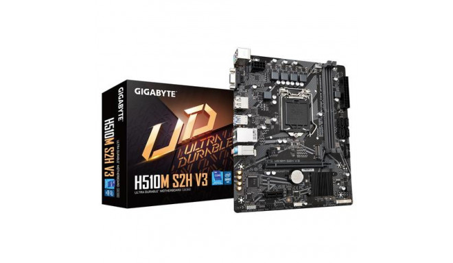 GIGABYTE H510M S2H V3 Motherboard - Supports Intel Core 11th CPUs, up to 3200MHz DDR4, 1xPCIe 3.0 M.