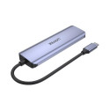 UNITEK uHUB Q4 USB 3.2 Gen 1 (3.1 Gen 1) Type-C 5000 Mbit/s Grey