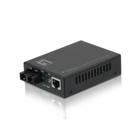 LevelOne RJ45 to SC Gigabit Media Converter, Multi-Mode Fiber, 550m