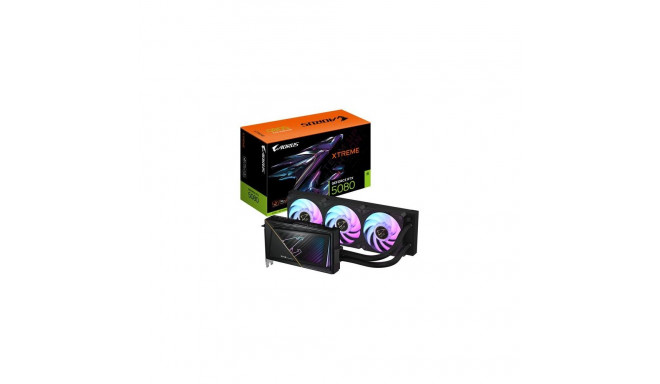 GIGABYTE AORUS GeForce RTX 5080 XTREME WATERFORCE 16G Graphics Card - 16GB GDDR7, 256bit, PCI-E 5.0,