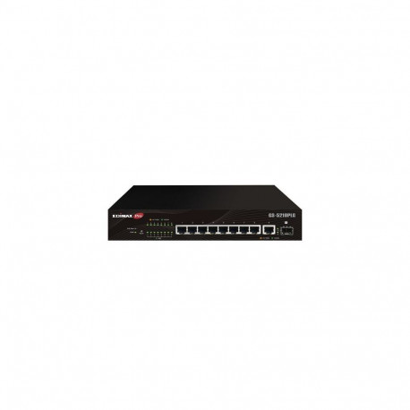 Edimax Switch GS-5210PLG Managed Gigabit Ethernet (10/100/1000) Power over Ethernet (PoE) Black