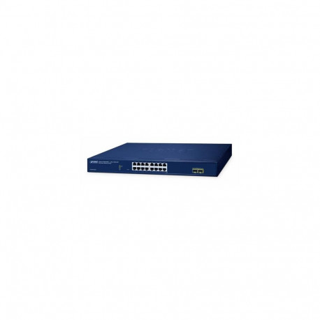 PLANET 16-Port 10/100/1000T + 2-Port Managed L2 Gigabit Ethernet (10/100/1000) Blue