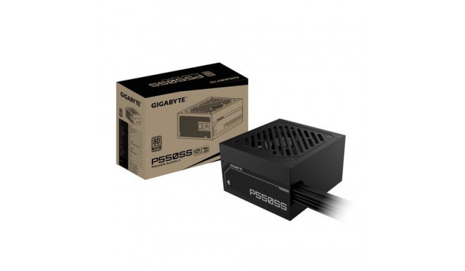GIGABYTE P550SS Power Supply - PCIe 5.0, 80 PLUS Silver, 120mm Fan, ATX 3.0 compatible, EU Plug