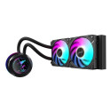 GIGABYTE AORUS WATERFORCE X II 240 AIO Liquid CPU Cooler - 2x120mm ARGB Fans, full-color LCD, DAISY- GIGABYTE AORUS WATERFORCE X II 240 AIO Liquid CPU Cooler - 2x120mm ARGB Fans, full-color LCD, DAISY-