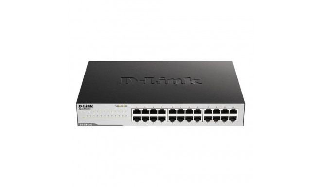 D-Link GO-SW-24G Unmanaged L2 Gigabit Ethernet (10/100/1000) 1U Black
