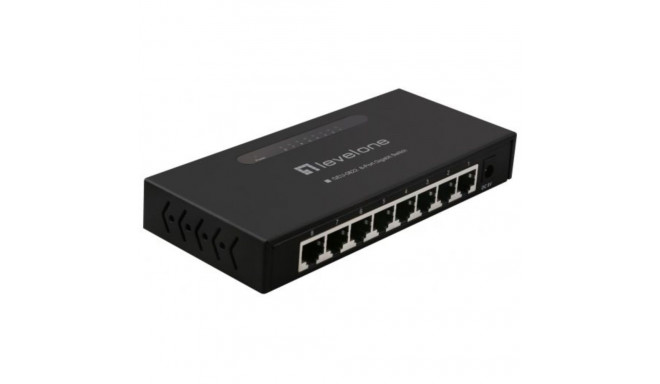 LevelOne Switch  8x GE GEU-0822                  Metall