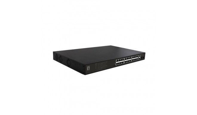 LevelOne GEP-2821 network switch Unmanaged Gigabit Ethernet (10/100/1000) Power over Ethernet (PoE) 
