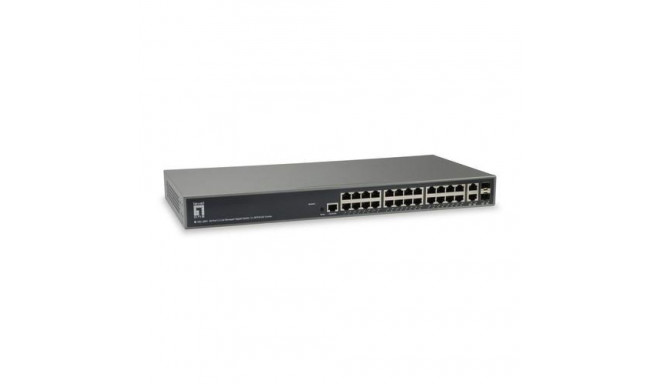 LevelOne TURING 26-Port L3 Lite Managed Gigabit Switch, 2 x SFP/RJ45 Combo