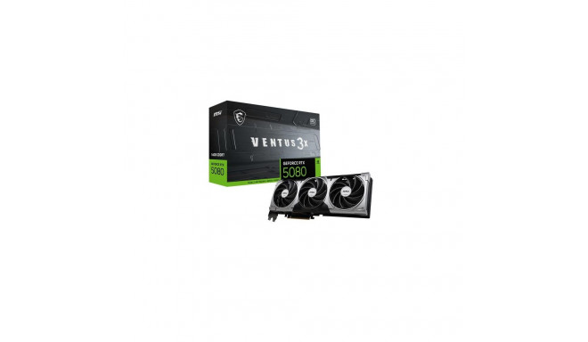 MSI VENTUS GeForce RTX5080 16G 3X OC NVIDIA GeForce RTX 5080 16 GB GDDR7