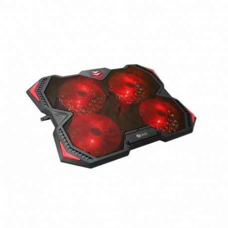 C-TECH Zefyros notebook cooling pad 43.9 cm (17.3") 900 RPM Black