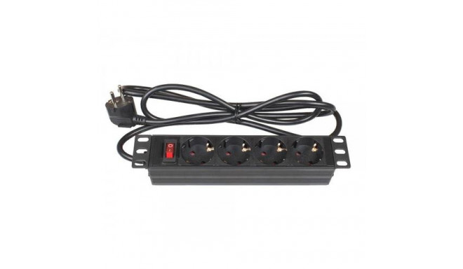 Alcasa GC-N0103 power distribution unit (PDU) 4 AC outlet(s) 1U Black