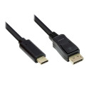 Alcasa GC-M0108 video cable adapter 5 m DisplayPort Black