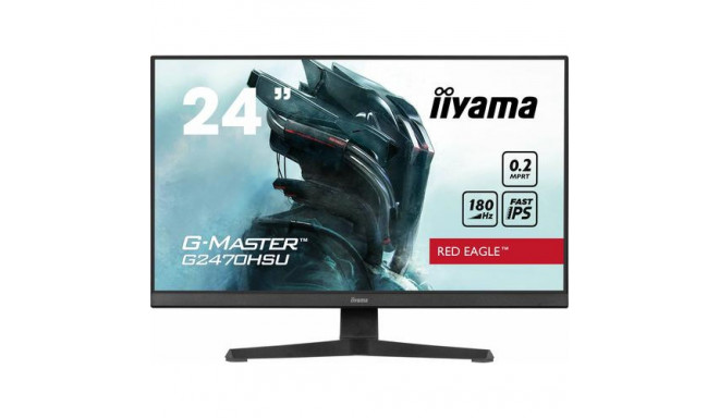 iiyama G-MASTER Unleash your full gaming potential with the Fast IPS G2470HSU Red Eagle