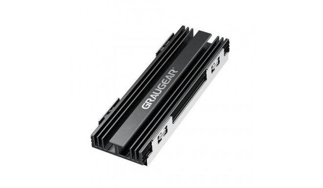 GRAUGEAR G-PS5HS02 computer cooling system Solid-state drive Heatsink/Radiator Black, Silver