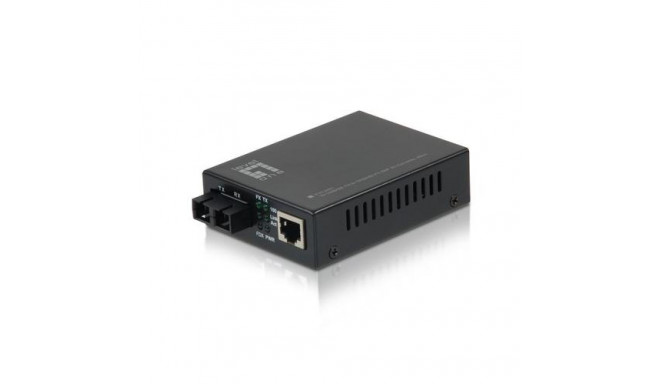 LevelOne RJ45 to SC Fast Ethernet Media Converter, Single-Mode Fiber, 40km